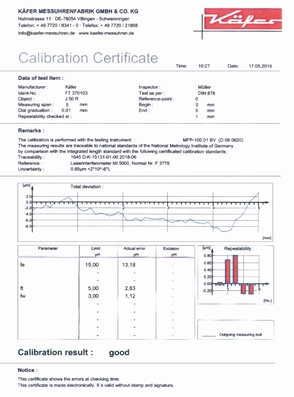 701-100 Comparatore centesimale originale Käfer Ø58 mm con ghiera