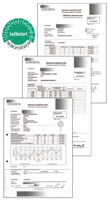 Certificat VDI/VDE/DGQ pour équerre 45°/90°/135°  >100~300 mm