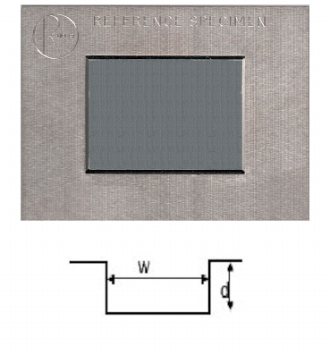 Ruwheidsstandaard 1 groef, d=1 µm, nikkel-boor