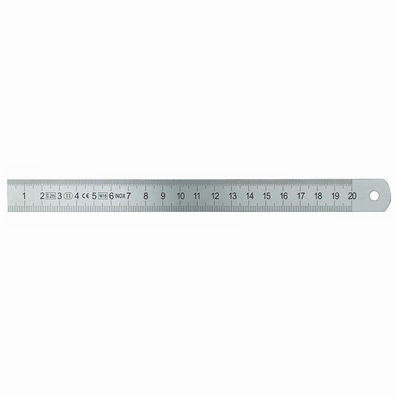 Règle de mesure inox graduée, 13x0.5 mm, 150 mm