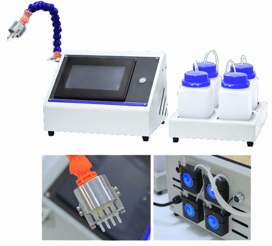 Automatische 4-kanaals metallografische vloeistofdispenser