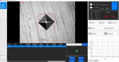 Système de mesure CCD manuel/automatique Vickers/Knoop & écran tactile