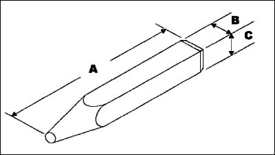 Handslagstempel symbool aarding, ac, h=6.0 mm