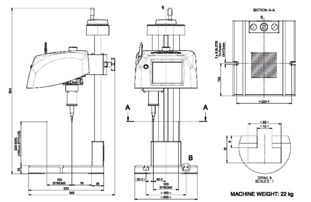 Markmate 100x100 mm EM / Touch