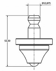 Indruklichaam Brinell Avery 6403, Ø 5 mm, carbid, UKAS