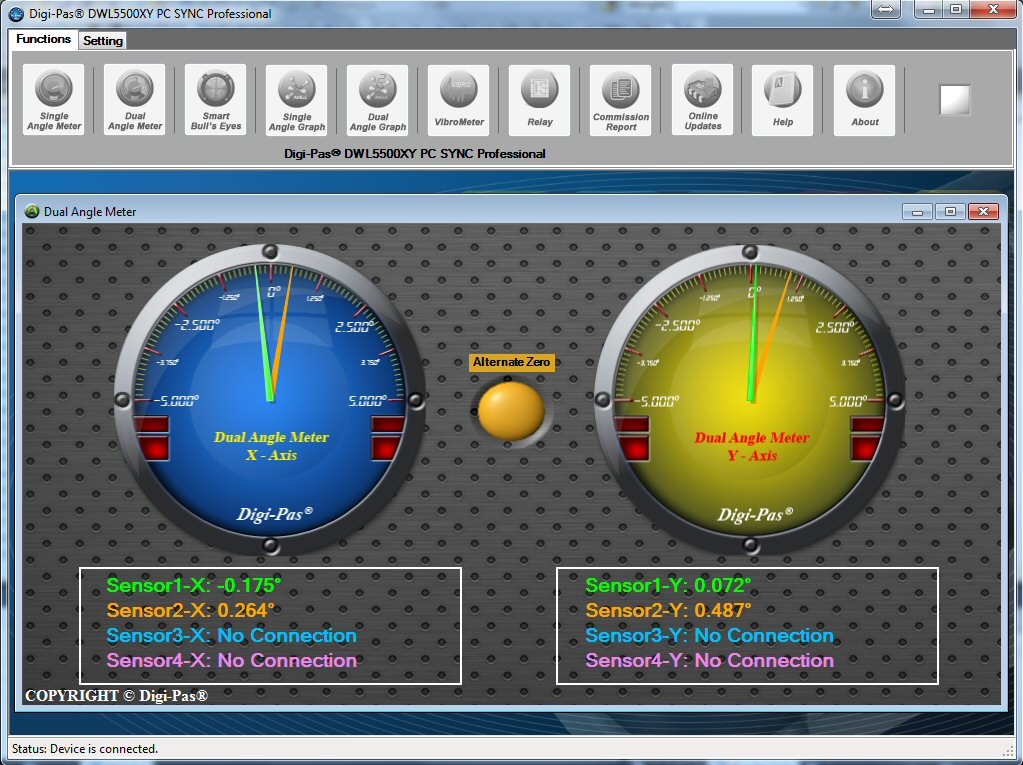 Professioneel Software voor de waterpas DWL 5000 XY