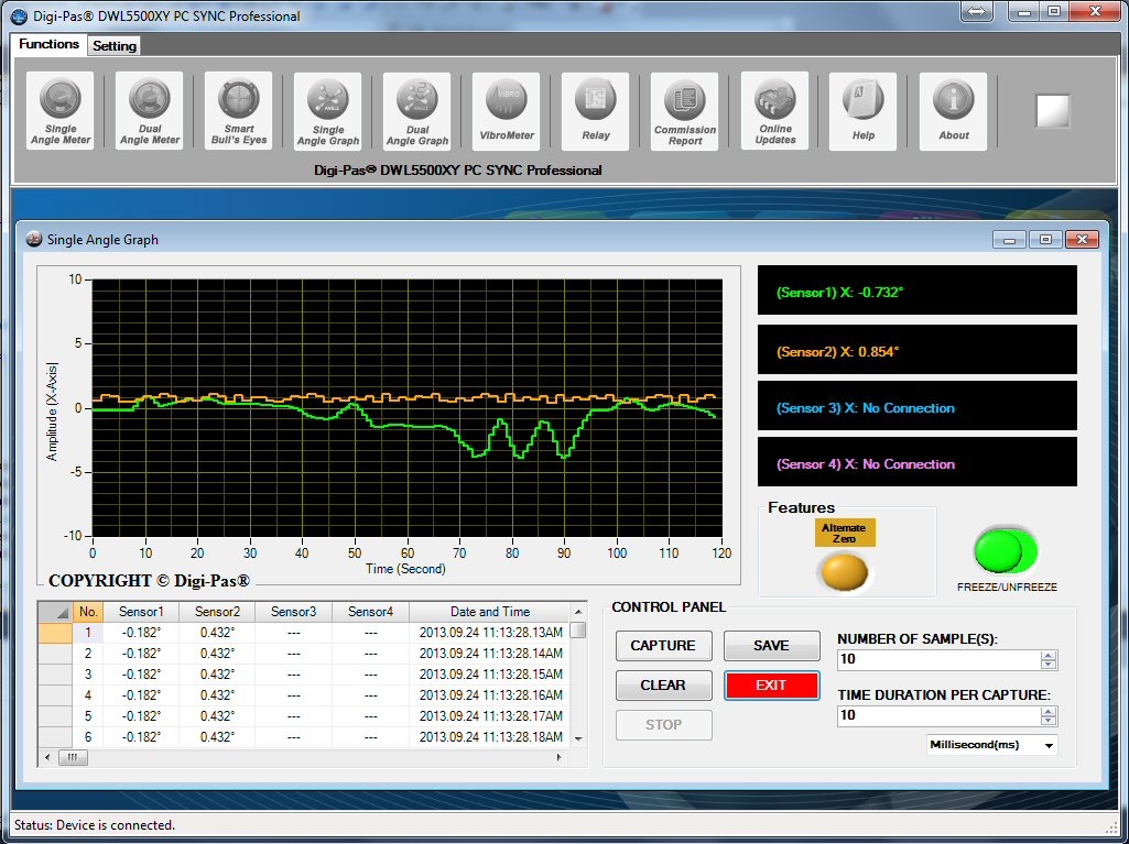 Professioneel Software voor de waterpas DWL 5000 XY