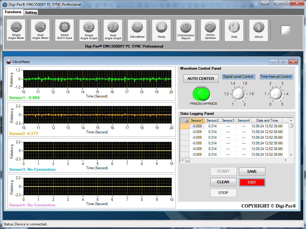 Professioneel Software voor de waterpas DWL 5000 XY