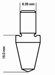 Pénétrateur Macro Knoop diamant, SHIMADZU HSV20 - 30