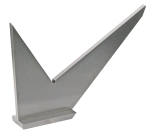 Multidegrees square 90/45/30/120°, carbon steel with back, 100 mm